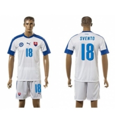 Slovakia #18 Svento Home Soccer Country Jersey