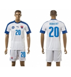 Slovakia #20 Robert Home Soccer Country Jersey