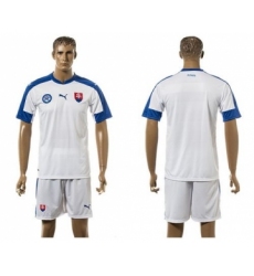 Slovakia Blank Home Soccer Country Jersey