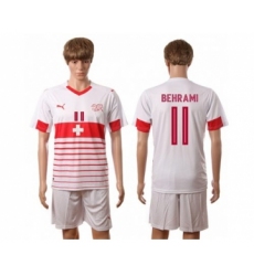 Switzerland #11 Behrami Away Soccer Country Jersey