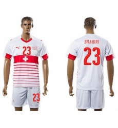 Switzerland #23 Shaqiri Away Soccer Country Jersey