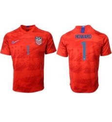 USA #1 Howard Away Soccer Country Jersey