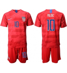 USA #10 Pulisic Home Soccer Country Jerseys