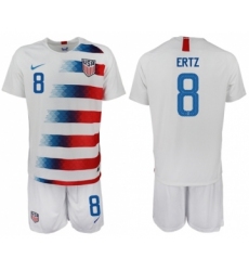 USA #8 Ertz Home Soccer Country Jersey