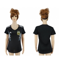 Women's Argentina Blank Away Soccer Country Jersey