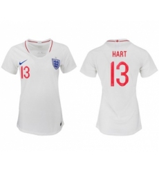 Women's England #13 Hart Home Soccer Country Jersey