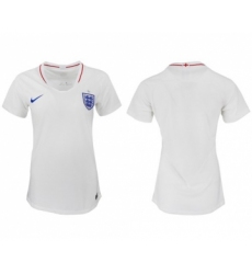 Women's England Blank Home Soccer Country Jersey