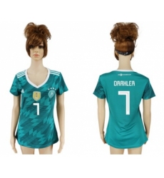 Women's Germany #7 Draxler Away Soccer Country Jersey