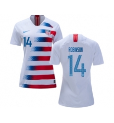 Women's USA #14 Robinson Home Soccer Country Jersey