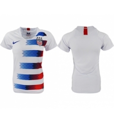 Women's USA Blank Home Soccer Country Jersey