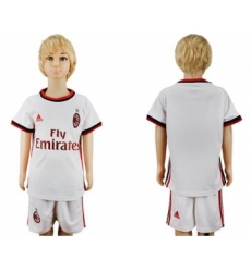 AC Milan Blank Away Kid Soccer Club Jersey