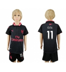Arsenal #11 Ozil Sec Away Kid Soccer Club Jersey