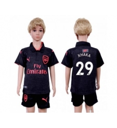 Arsenal #29 Xhaka Sec Away Kid Soccer Club Jersey