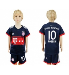 Bayern Munchen #10 Robben Away Kid Soccer Club Jersey