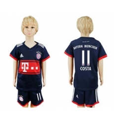 Bayern Munchen #11 Costa Away Kid Soccer Club Jersey