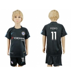 Chelsea #11 Pedro Sec Away Kid Soccer Club Jersey