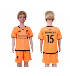 Liverpool #15 Sturridge Sec Away Kid Soccer Club Jersey