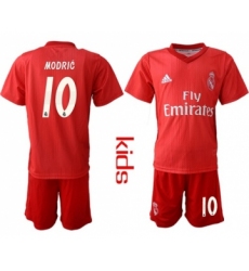 Real Madrid #10 Modric Third Kid Soccer Club Jersey