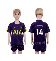 Tottenham Hotspur #14 Nkoudou Sec Away Kid Soccer Club Jersey