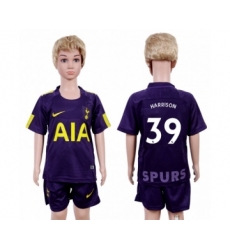 Tottenham Hotspur #39 Harrison Sec Away Kid Soccer Club Jersey