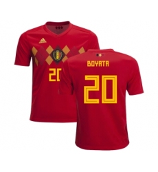 Belgium #20 Boyata Home Kid Soccer Country Jersey