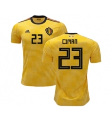 Belgium #23 Ciman Away Kid Soccer Country Jersey