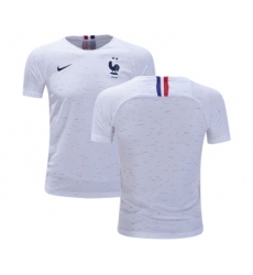 France Blank Away Kid Soccer Country Jersey