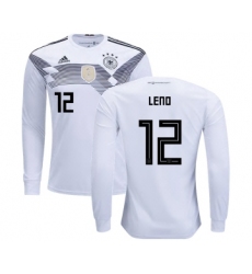 Germany #12 Leno Home Long Sleeves Kid Soccer Country Jersey