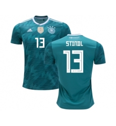 Germany #13 Stindl Away Kid Soccer Country Jersey
