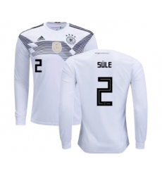 Germany #2 Sule Home Long Sleeves Kid Soccer Country Jersey