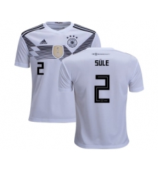 Germany #2 Sule White Home Kid Soccer Country Jersey