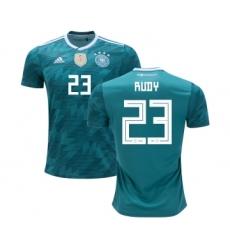 Germany #23 Rudy Away Kid Soccer Country Jersey