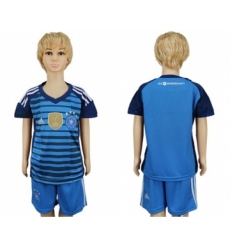 Germany Blank Blue Kid Soccer Country Jersey