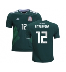 Mexico #12 A.Talavera Home Kid Soccer Country Jersey