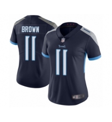 Women's Tennessee Titans #11 A.J. Brown Navy Blue Team Color Vapor Untouchable Limited Player Football Jersey