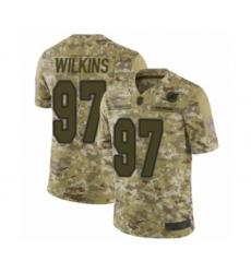 Men's Miami Dolphins #97 Christian Wilkins Limited Camo 2018 Salute to Service Football Jersey