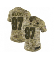 Women's Miami Dolphins #97 Christian Wilkins Limited Camo 2018 Salute to Service Football Jersey
