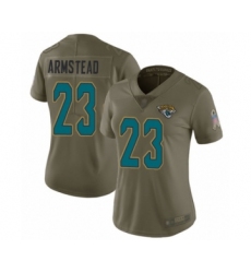 Women's Jacksonville Jaguars #23 Ryquell Armstead Limited Olive 2017 Salute to Service Football Jersey