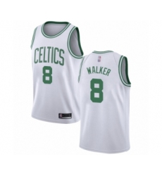 Men's Boston Celtics #8 Kemba Walker Authentic White Basketball Jersey - Association Edition