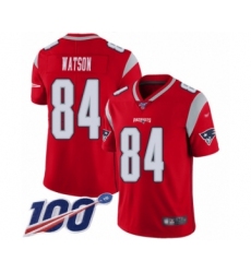 Youth New England Patriots #84 Benjamin Watson Limited Red Inverted Legend 100th Season Football Jersey