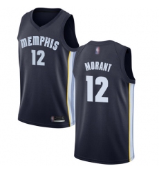 Youth Nike Memphis Grizzlies #12 Ja Morant Navy Blue NBA Swingman Icon Edition Jersey