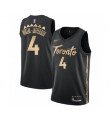 Men's Toronto Raptors #4 Rondae Hollis-Jefferson Swingman Black Basketball Jersey - 2019 20 City Edition