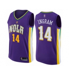 Women's New Orleans Pelicans #14 Brandon Ingram Swingman Purple Basketball Jersey - City Edition