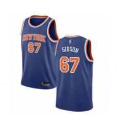 Youth New York Knicks #67 Taj Gibson Swingman Royal Blue Basketball Jersey - Icon Edition