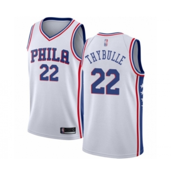 Men's Philadelphia 76ers #22 Mattise Thybulle Authentic White Basketball Jersey - Association Edition