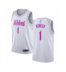 Women's Minnesota Timberwolves #1 Noah Vonleh White Swingman Jersey - Earned Edition