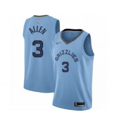 Men's Memphis Grizzlies #3 Grayson Allen Authentic Blue Finished Basketball Jersey Statement Edition