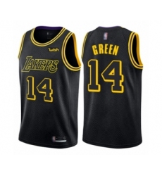 Youth Los Angeles Lakers #14 Danny Green Swingman Black Basketball Jersey - City Edition