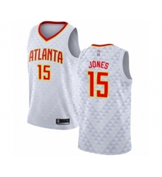Youth Atlanta Hawks #15 Damian Jones Swingman White Basketball Jersey - Association Edition