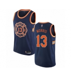 Youth New York Knicks #13 Marcus Morris Swingman Navy Blue Basketball Jersey - City Edition